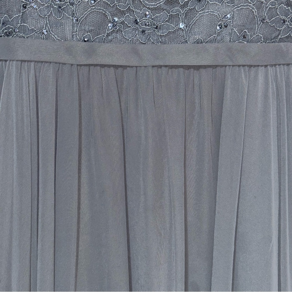 MORILEE A-line Chiffon Evening Beaded Embroidery Ethereal Airy MOB MOG Size 18 - Picture 4 of 15